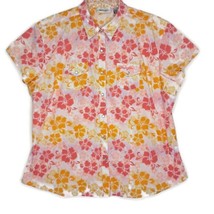 Wrangler Womens Shirt Size XXL Short Sleeve Pearl Snap Button Collared Floral - $17.97