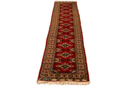 Woven Runner Rug Red 2 x 9 Jaldar Signed New Pakistani 24 x 109 in Soft ... - £367.88 GBP