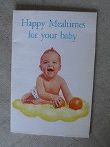 Vintage 1963 Booklet - Beech Nut Happy Mealtimes for Your Baby - $15.84