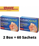 2X CLEAROGOUT Gout Therapy (30 sachets) Prevent Urates Uric Acid Crystal... - $72.80