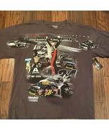 Jeff Gordon 24 Hendrick Motorsports Mens T-Shirt Gray Black Crew Cotton ... - $33.91 CAD