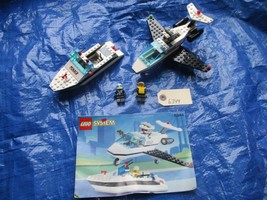 1993 Lego 6344 Police jet speed justice boat air plane vintage complete set - £55.94 GBP