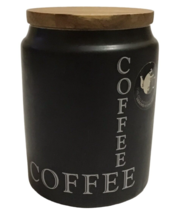 Old Pottery Company Coffee Canister with Wooden Lid Farmhouse Coffee Bar... - $41.39
