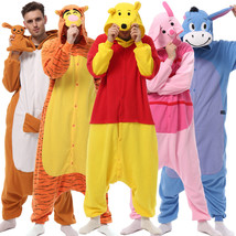 Adult Animal Kigurumi Tiger Win Pig Pajamas Onesis1 Halloween Cosplay Co... - $20.89+
