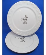 Disney Parks Set Of 2 Mickey Mouse Sketch  Gourmet 11&quot; Dinner Plates - $39.00