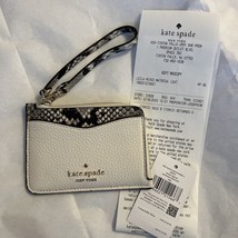 NWT Kate Spade Leila Mixed Material L-Zip Card Holder K8494 + gft receipt - £44.95 GBP