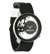 NEW Flud Mickey Mouse Rex Pose White and Black Steel Quartz Analog Watch 2 Bands - £56.58 GBP