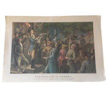 Currier And Ives Lithograph Cornwallis Is Taken Calendar Military Print Ephemera - £7.89 GBP