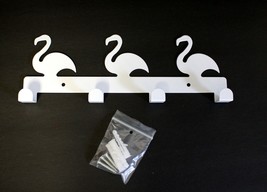 Wall Mounting Multi Purpose 4 Hook Kitchen Bathroom  Swan Design Key Hol... - £6.25 GBP