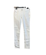 NEW Hudson Collin Flap Skinny Jeans White Women&#39;s Size 26 Low Rise Stretch - $647.14 MXN