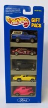 Vintage 1993 Mattel HOT WHEELS FORD Gift Pack of 5 1:64 Diecast Cars #12404, NEW - £15.92 GBP