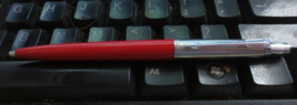 Vintage Parker Ball Point Pen body only Arrow Clip Red Chrome - £7.46 GBP