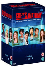 Grey&#39;s Anatomy: Complete Seasons 1-3 DVD (2008) Ellen Pompeo Cert 15 14 Discs Pr - £43.93 GBP