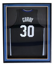 Stephen Curry Signed Framed Custom Black Pro Style Basketball Jersey JSA - £656.68 GBP
