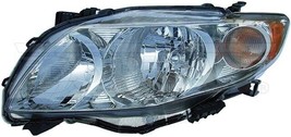 Headlight For 2009-10 Toyota Corolla Base Driver Side Chrome Housing Clear Lens - $108.26
