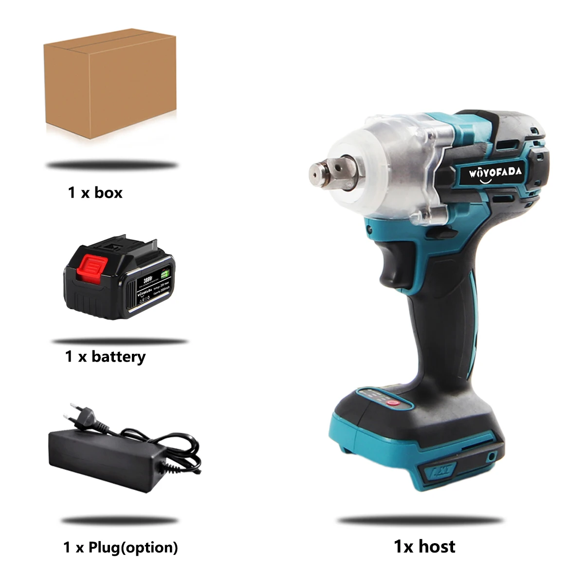 Electric Impact Wrench 18V Brushless Wrench Socket Li-ion Battery Hand Drill Ins - £247.25 GBP