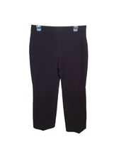 Chico&#39;s Ponte Wide Leg Trouser 31.5 Inseam Sz 2.5 (14R) Pant Fashion Black Pants - £35.95 GBP