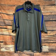 Pro Celebrity American Team Sports XXXL Polo Shirt Grey &amp; Blue Color Blo... - $13.99