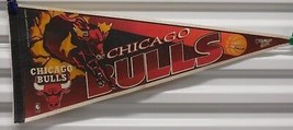 Vintage Wincraft Chicago Bulls Full Size 12&quot; x 30&quot; Felt Pennant - £19.00 GBP