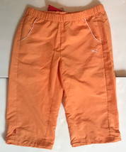 New Puma Women&#39;s Orange 3/4 Woven Capri Pants Size XXL - £24.03 GBP