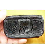 (EL300-1) Black Genuine lizard hide lizards skin leather cell phone cove... - £66.48 GBP