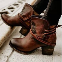 New Boots Women Leather Shoes For Winter Boot Shoes Woman Casual Spring Botas Mu - £41.88 GBP