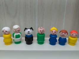 Fisher-Price Little People vintage lot lucky dog white hair teacher shop... - $48.36