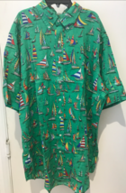 RALPH LAUREN - 100% LINEN Regatta Sailboat Yachting XLT Hawaiian Aloha S... - $74.00