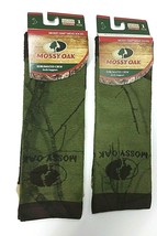 ( 2 Pairs ) Mossy Oak Men&#39;s Sublimated Crew Socks Camo Arch Support NEW ... - $14.84