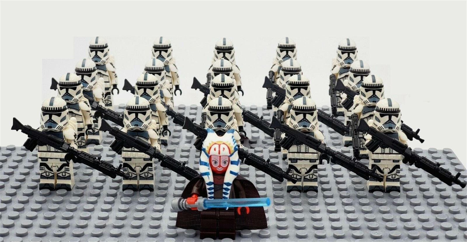 Star Wars Jedi Shaak Ti Kamino Security Clone Troopers Army Set 21 Minifigures