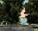 Vintage Postcard Lake of the Iles Showing BRidge Over Canal Minneapolis,... - $5.89