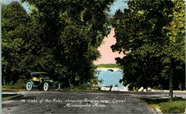 Vintage Postcard Lake of the Iles Showing BRidge Over Canal Minneapolis, MN CAR - £5.39 GBP