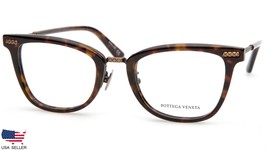 New Bottega Veneta BV0104O 002 Havana /BROWN Eyeglasses Glasses Frame 50-21-140 - £191.88 GBP