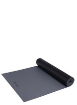 Gaiam 5mm dynaMat Athletic Yoga Mat – Extra Long GREY/BLACK (d) - £94.17 GBP
