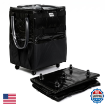 Keln Rolling Grocery Cart On Wheels Foldable Heavy Duty Shopping Cart 76... - $140.17