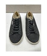 Taos Starsky Shoes Graphite Lace Up Canvas Walking Sneakers Womens Size 11W - $35.00