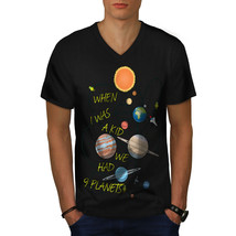 When I Was A Kid Shirt Solar System Men V-Neck T-shirt - £9.71 GBP