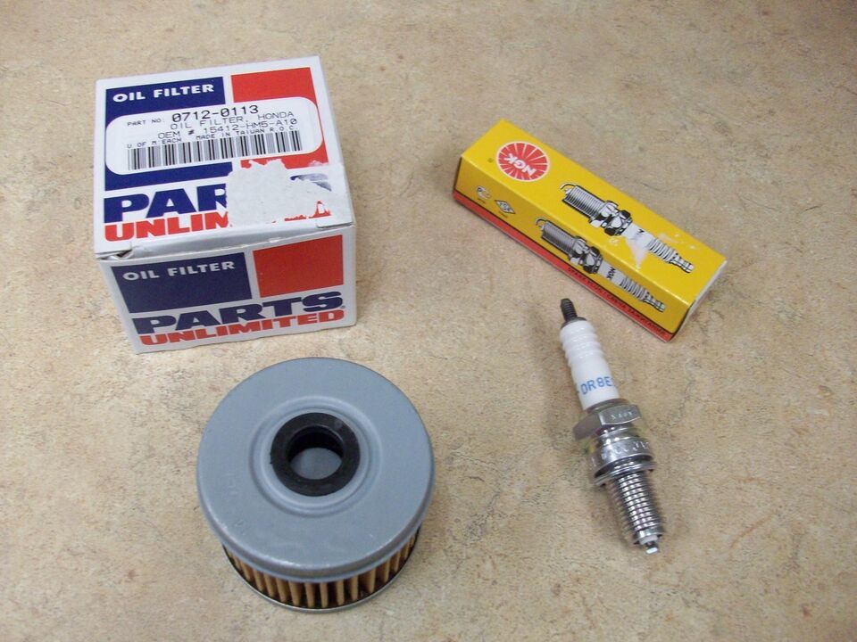 PU Oil Filter & NGK DR8ESL Spark Plug For The 1985-1986 Honda ATC 350X ATC350X - $9.90