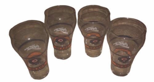 Primary image for Coca Cola NFL Chicago Bears Vintage Drinking Glasses Set Of 4