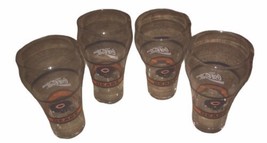 Coca Cola NFL Chicago Bears Vintage Drinking Glasses Set Of 4 - £22.24 GBP