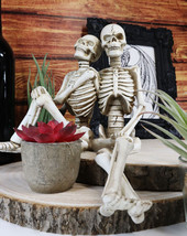Ebros Day Of The Dead Eternity Skeleton Lovers Couple Shelf Sitters Ledge - £21.49 GBP