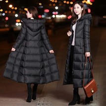 Women&#39;s Coat 2022 New Korean Version Length Zipper Cotton Padded Jacket Thick Wi - £57.21 GBP
