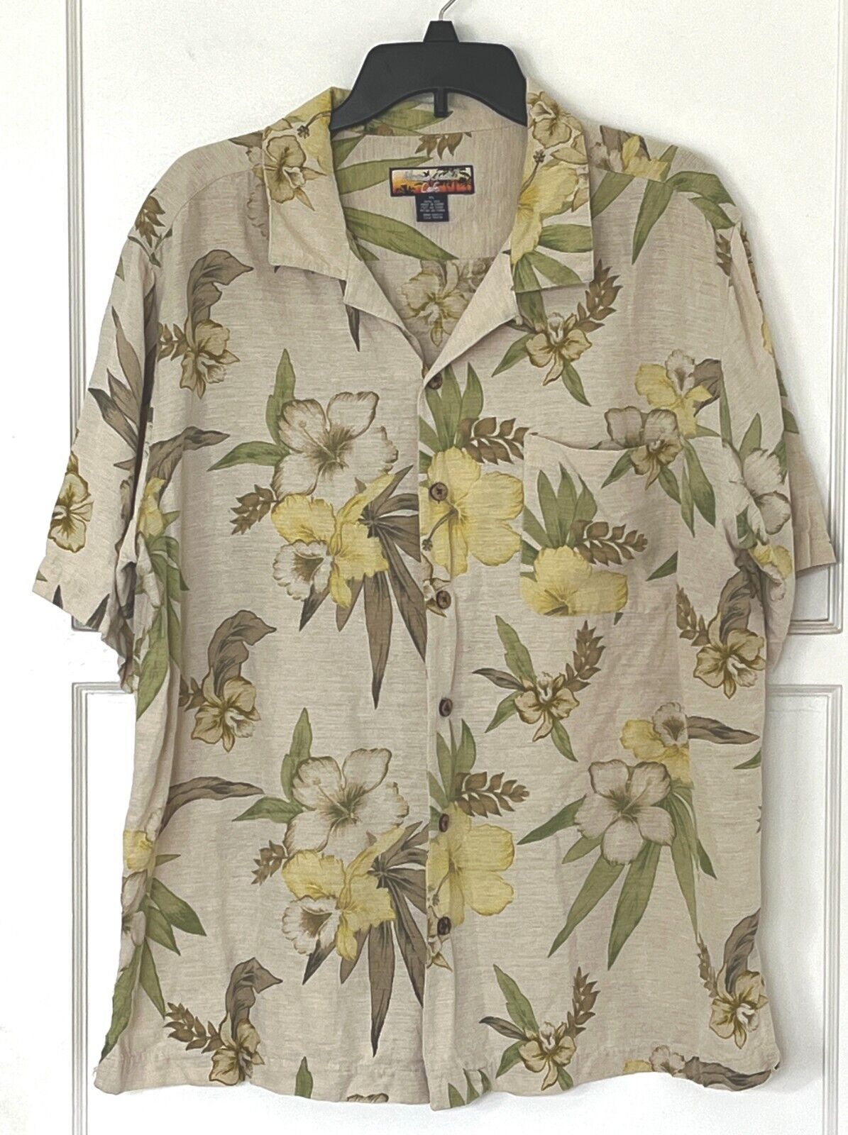 Hawaiian Style Shirt -  Havana Jacks - Orchid and Hibiscus Floral Theme ... - $24.72