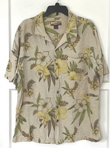 Hawaiian Style Shirt -  Havana Jacks - Orchid and Hibiscus Floral Theme - Sz XL - £19.76 GBP