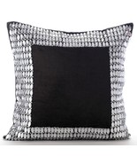 Rhinestones &amp; Crystals 16x16 Velvet Charcoal Gray Pillows Cover, Charcoa... - $744.37 MXN+