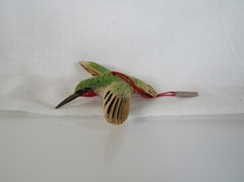 Hummingbird Wood Carved Discovery Channel Ornament - $11.41