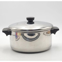 Revere Ware 1801 4 1/2 Qt Stock Pot W/Lid 2064 Dutch Oven 92A Korea - $27.99