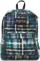 Jansport Superbreak Backpack BLACK/MULTI Short Curcuit - £34.36 GBP