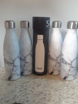 Swell Airtight Stainless Steel Water Bottle 503ml White Marble Lot of 4 - $66.14
