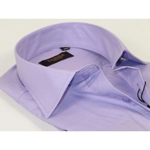 Men's Shirt Hankie CASILA Turkey Cotton Blend 501770-24 Lavender Oxford Texture image 2